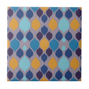 Mid Century 1960-tal Geometrisk Pastell Kakelplatta