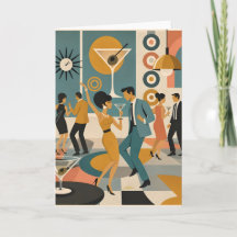 Mid Century 60-tal Hip Martini Cocktail Dansfest