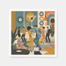 Mid Century 60-tal Hip Martini Cocktail Dansfest