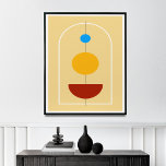 Mid-Century Abstrakt Wall Art Poster<br><div class="desc">Lägg till ett litet stycke modern skandinavisk design i ditt hem med den här fantastiska abstrakten i landskapet. Med ett stiliserat träd gren, sol, en regnbåge och ett moln fångar den här bilden naturens skönhet på ett unikt och contemporary sätt. Det nedsmutsade färg och den minimalistiska utformningen gör att perfekten...</div>