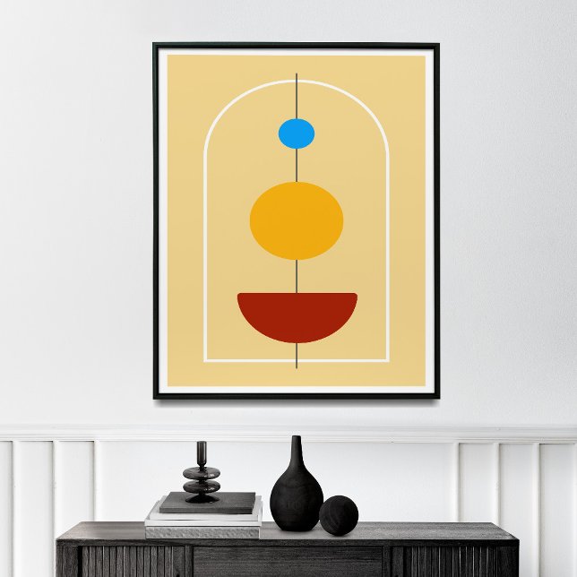 Mid-Century Abstrakt Wall Art Poster (Skapare uppladdad)