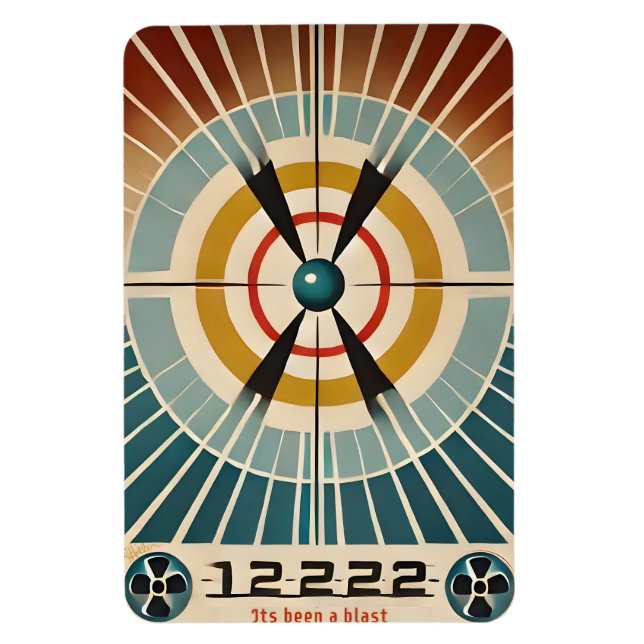 Mid Century Atomic Age Konst Det Har Varit En Expl Magnet (Vertikal)