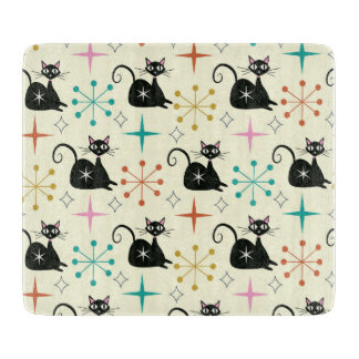 Mid Century Atomic Cat with Starbursts 