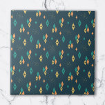 Mid Century Atomic Diamonds Starburst Teal, Gult<br><div class="desc">Ta ett resa tillbaka i tiden med mönster som inspirerades av medelårhundradets epok. Den har en rad diamanter och startar med en vacker matris av färg. Perfekt för dem som kärlek atomåldern och återgår till stil.</div>