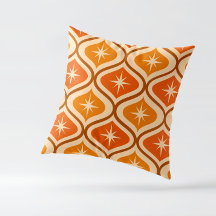 Mid Century Atomic Starbursts på Orange Ogee