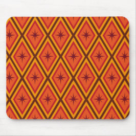 Mid Century Atomic Starbursts på retro-diamanter Musmatta