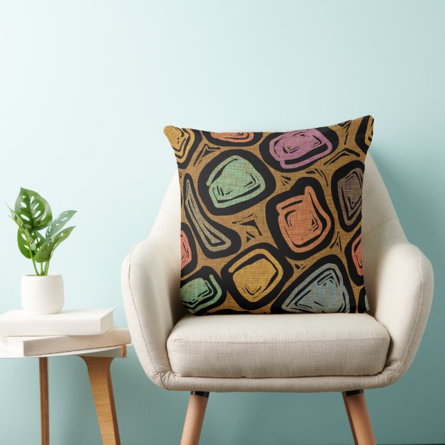 Mid Century Atomic Stil Boulders Snazzy Kudde (Stol)