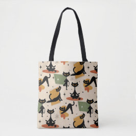 Mid-Century Atomisk Kattdesign | Retro Katt Tygkasse