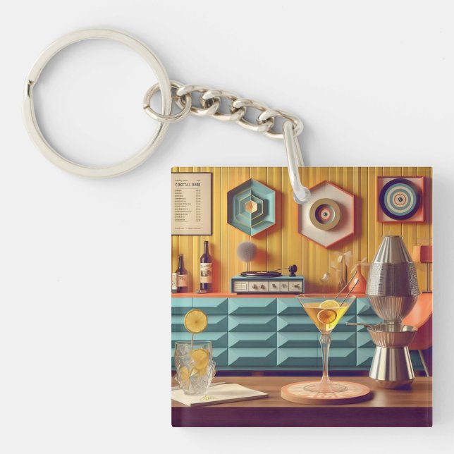 Mid Century Atomisk Retro Futuristisk Festrum (Framsidan)