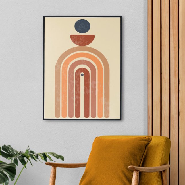 Mid Century Boho Art, storslagen, Avslutat Canvastryck (Skapare uppladdad)