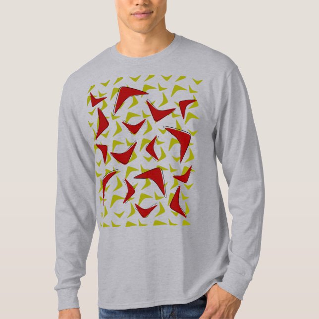 Mid Century Boomerang jul T Shirt (Framsida)