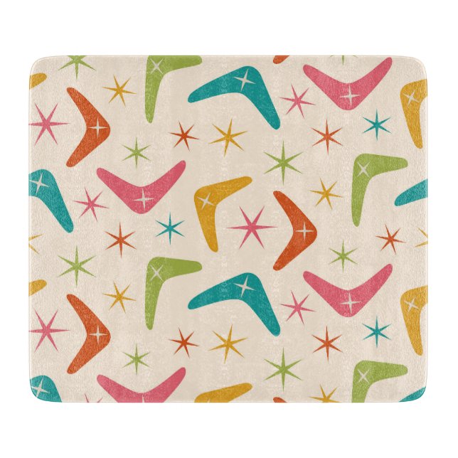 Mid Century Boomerang med Retro-stjärnor (Framsidan)