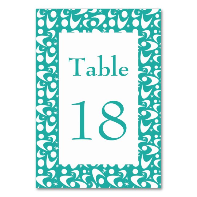 Mid Century Boomerangs Bordsnummer (Framsidan)