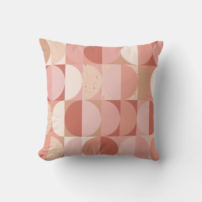 Mid-Century Circles: Modern Geometric Mönster. Kudde (Framsida)