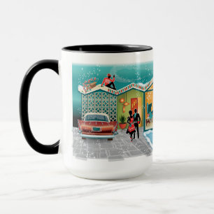Mid Century Decorerar jul Mugg