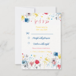 Mid century doodle - RSVP-kort OSA Kort