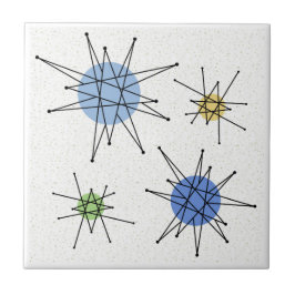 Mid Century Franciscan Starburst 2 Kakelplatta