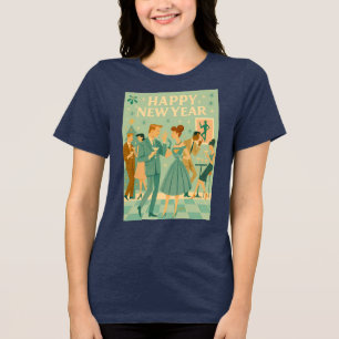 Mid Century Gott Nytt År Martini-dansen T Shirt