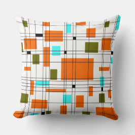 Mid Century Grid Kudde