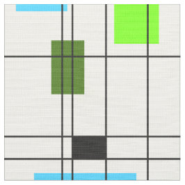 Mid Century Grid Tyg