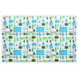 Mid Century Grid Tyg