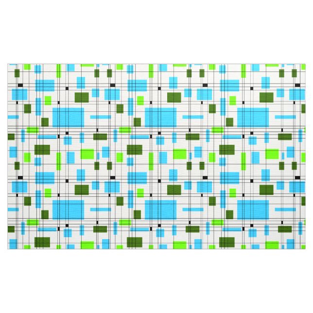 Mid Century Grid Tyg (Yard)