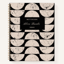 Mid Century Grunge Circles & Script Namn