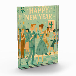Mid Century Happy New Year The Martini Dance