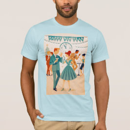 Mid Century Happy New Year The Martini Dance T Shirt
