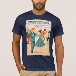 Mid Century Happy New Year The Martini Dance T Shirt