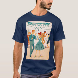 Mid Century Happy New Year The Martini Dance T Shirt