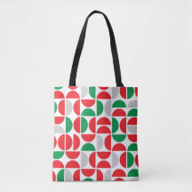 Mid Century Helgdag Tiles Tote Bag
