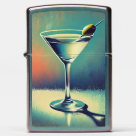 Mid Century I Love The Blues Martini Konst