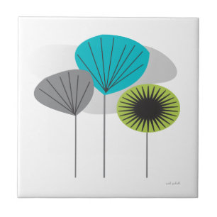 Mid Century Inspired Seed Pods Kakelplatta
