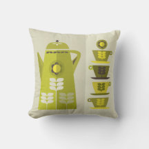 Mid Century inspirerade Coffee Pot cushion