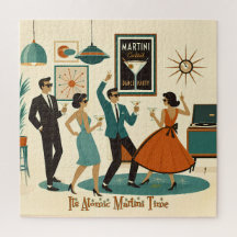 Mid Century It's Atomic Martini Time Cocktailparty