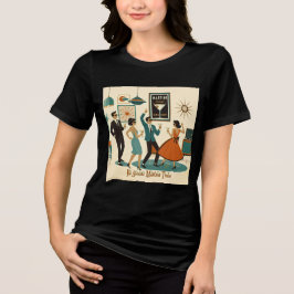 Mid Century It's Atomic Martini Time Cocktailparty T Shirt