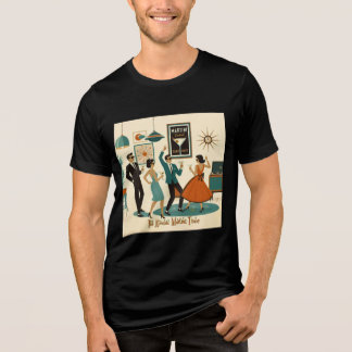 Mid Century It's Atomic Martini Time Cocktailparty T Shirt