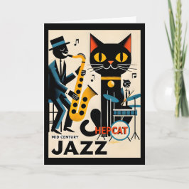 Mid Century Jazz Age HepCat Black Cat Kort