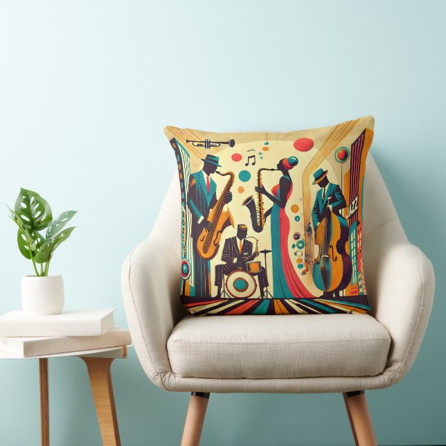 Mid Century Jazz Age Kvartett Kudde (Stol)