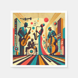 Mid Century Jazz Age Kvartett Pappersservett