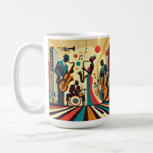 Mid Century Jazz Age-kvartetten Kaffemugg
