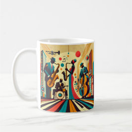 Mid Century Jazz Age-kvartetten Kaffemugg