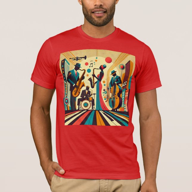 Mid Century Jazz Age-kvartetten T Shirt (Framsida)