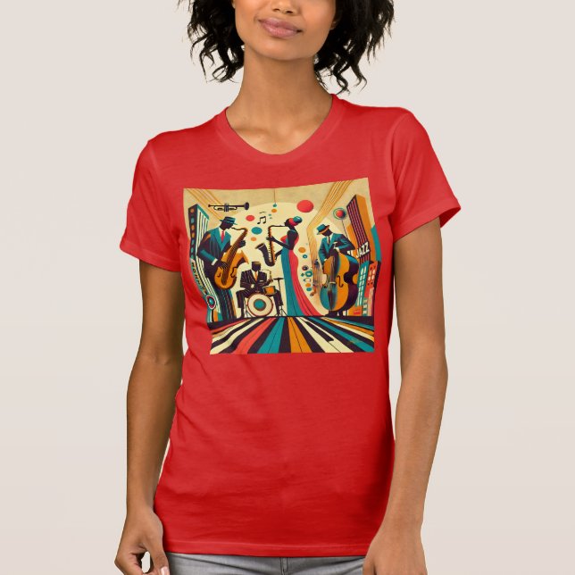 Mid Century Jazz Age-kvartetten T Shirt (Framsida)