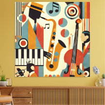 Mid Century Jazz Age Modern Minimalist Trio