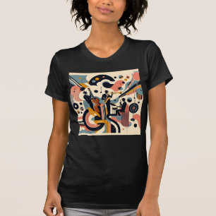 Mid Century Jazz Age Psykedelisk Trio T Shirt