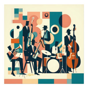 Mid Century Jazz Age Sextet Fototryck