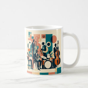 Mid Century Jazz Age Sextet Kaffemugg