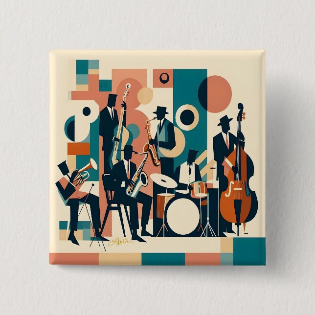 Mid Century Jazz Age Sextet Knapp (Framsida)
